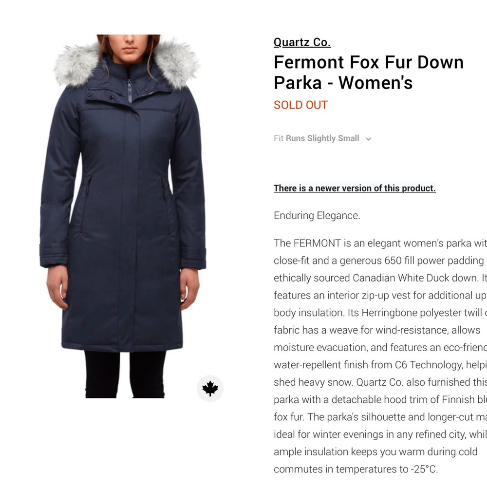 EUC Quartz & Co Women's Black Down Parka without the Fur Ruff, XL - Picture 2 of 12
